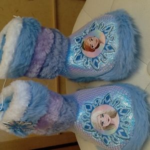 Disney Frozen boot slippers size toddler girls 7/8 M